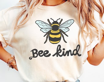 Be Kind PNG, Bee Kind PNG File for Sublimation, Be Kind Shirt Graphic, Kindness Bee Clipart, Summer Bee T shirt design, Instant Download