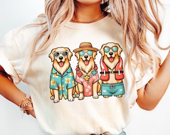 Golden Retriever Dog Summer Vibes Png, Golden Retriever Dog Png, Summer Dog Png, Golden Retriever Dog Png, Beach Vibes Png, Instant Download