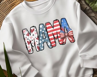Retro Mama Usa Flag, 4th of july Png, American Flag Star, Red White and Blue, July 4th sublimation, July 4th, Tshirt design, PNG 4th of July