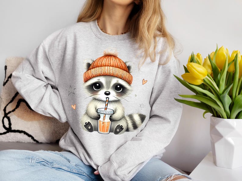 Cute Fall Raccoon Png, Fall Png, Feral Png, Autumn Png Designs, Funny ...