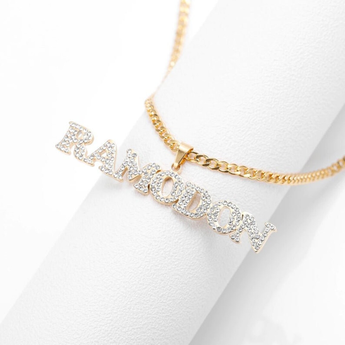 Real iced out name necklace Clearance