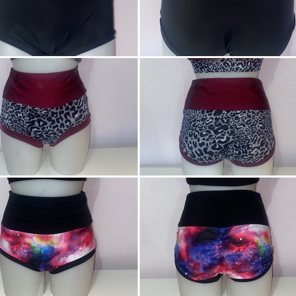 Full Waist Band highwaisted Pole Dancing Shorts