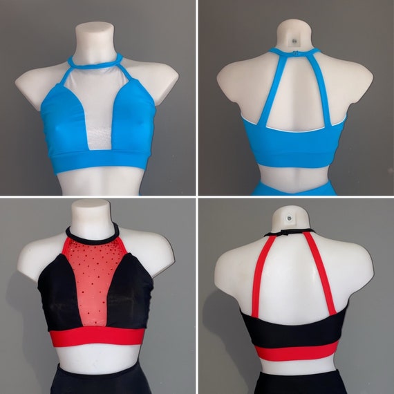 U Mesh Pole Dancing Crop Top