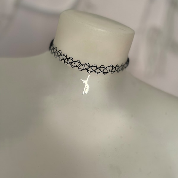 Pole Dance tattoo choker