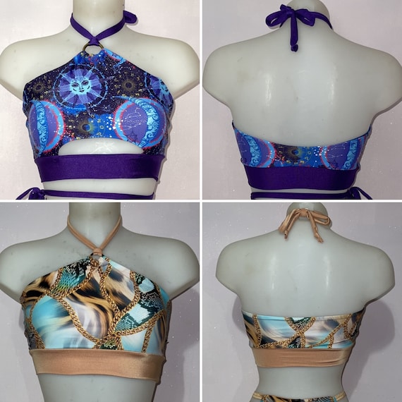 Ring Tie Pole Dancing Crop Top