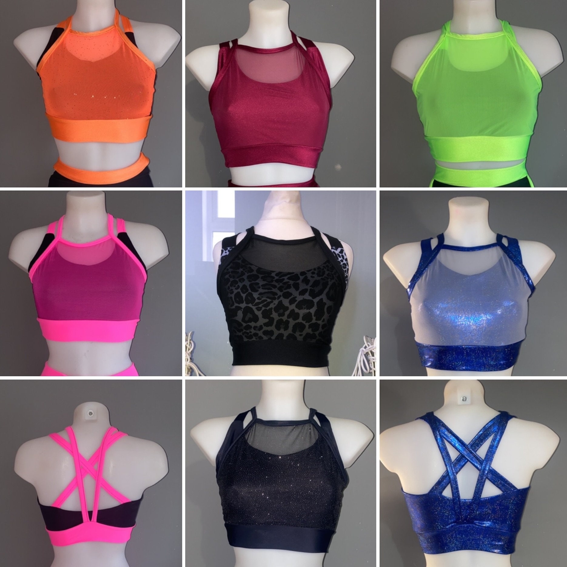 3 Pack High Neck Sports Bras for Women Bra Vest Top Sports Top