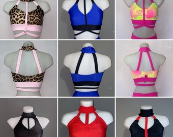 Gekooide liefje Paaldansen Crop Top