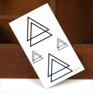 Temporary Tattoo (Double Triangle)