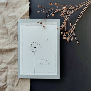 Trauerkarte B6 | Pusteblume