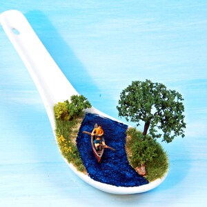 Top Collection Miniatur-Frosch Im Boot – Feengarten-Deko, 4,4 Cm Hoch