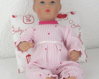 Schlafanzug für kleine Babypuppen  28-30 cm