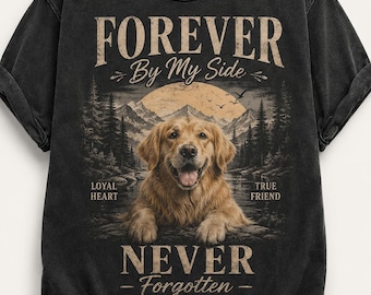 Custom Pet Photo Comfort Colors Shirt, Personalized Dog Memorial Tee, Pet Loss Gift
