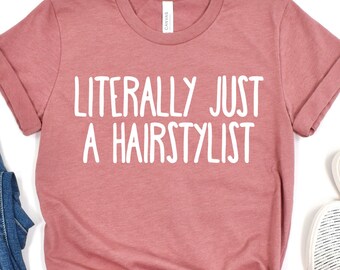 Hairstylist Raccoon Shirt, Hair Stylist Graduation Gifts, Funny Cosmetology Tshirt, Hairdresser Team Tee, Women