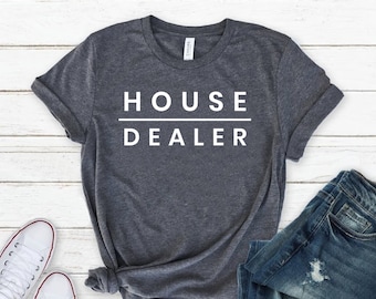 House Dealer Camisa Camisa Agente de Bienes Raíces Camisa de Bienes Raíces Regalo para Camisas de Bienes Raíces propietario de la casa