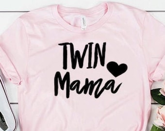Twin Mama Shirt, Twin Mama Gift, Mom of Twins Shirt, Twin Mom Tee