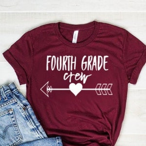 Fourth Grade Teacher Shirt 4th Grade Teacher Shirt Unisex Jersey Short Sleeve Tee Fourth Grade Crew Shirt 4th Grade Crew Shirt