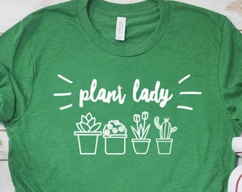 Planta Lady Camisa Planta Camisa Planta Regalo Planta Señora Regalo Planta Amante Camisa Planta Amante Regalo Unisex Jersey Camiseta de manga corta