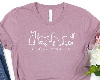 Cat Mom Shirt Cat Lover Gift Cat Mom Gift Unisex Jersey Short Sleeve Tee Un Deux Trois Cat Shirt Cat Lover Shirt