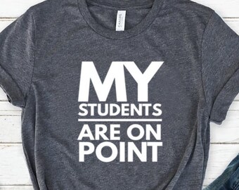 Lerarenshirt Lerarencadeau Leraarshirt Unisex jersey T-shirt met korte mouw My Students Are-shirt