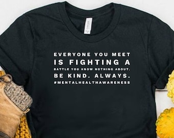Mental Health Shirt Mental Health Awareness Shirt Unisex Jersey Short Sleeve Tee