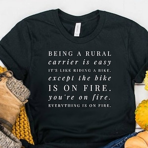 Un transportista rural es una camisa fácil Divertido regalo de transportista rural Camiseta de transportista rural Regalo de trabajador postal Camisa de trabajador postal - Unisex