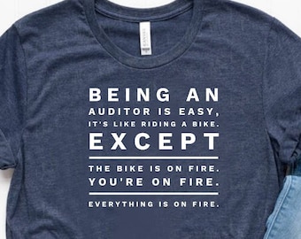 An Auditor Is Easy Shirt Auditor Shirt Auditor Gift Accountant Shirt Accountant Gift Unisex Jersey Short Sleeve Tee