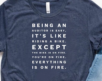 An Auditor Is Easy Shirt Auditor Shirt Auditor Gift Accountant Shirt Accountant Gift Unisex Jersey Short Sleeve Tee