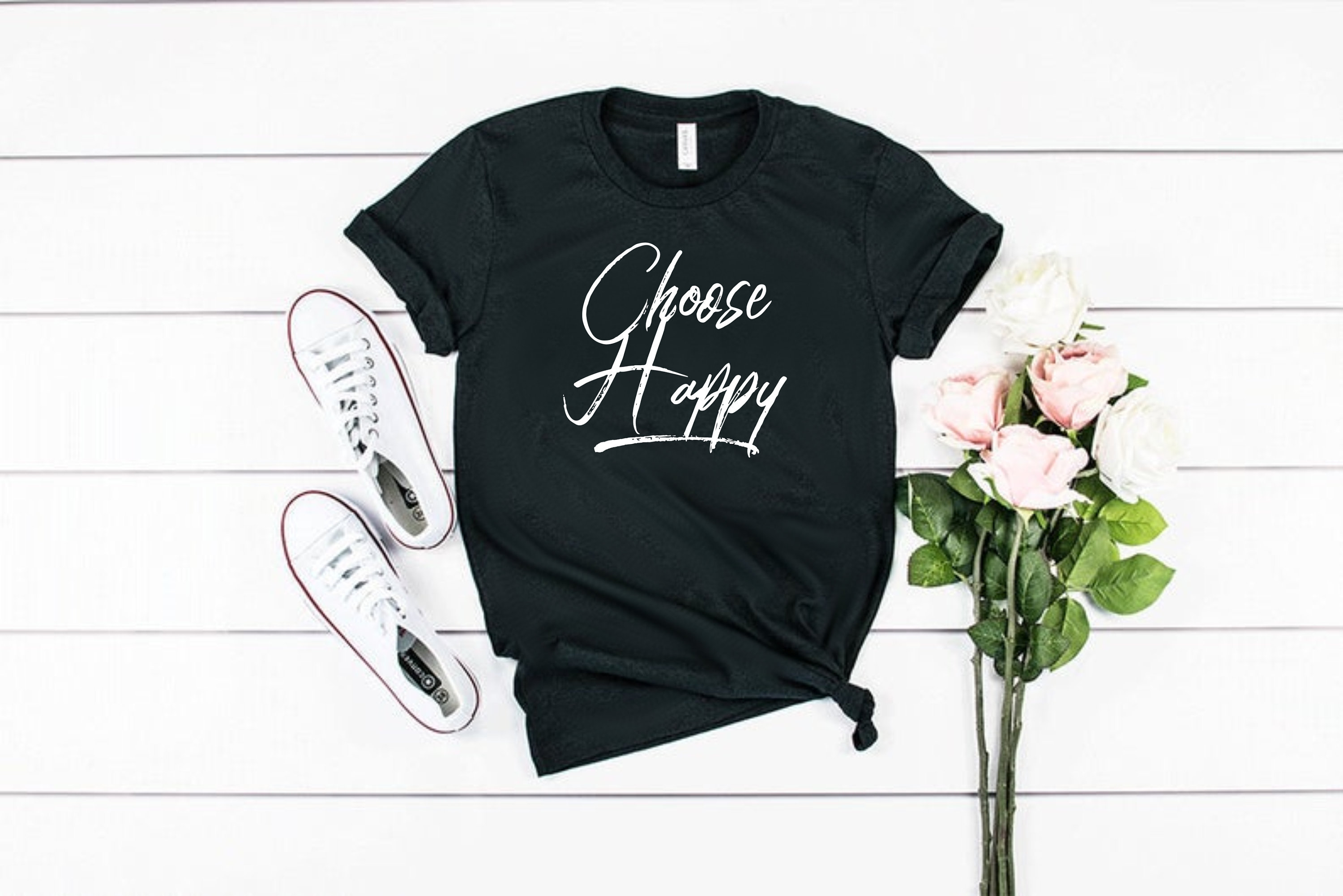 Choose Happy Shirt, Happy Shirt, Womens Shirt, Womens Top, Tshirt