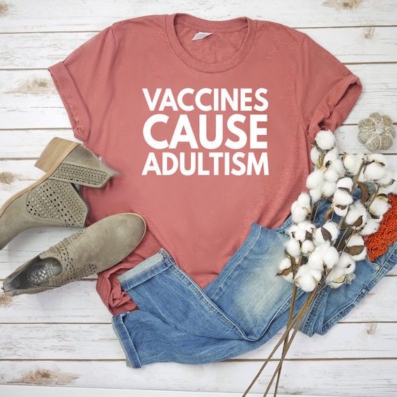 Vaccines Cause Adults T-Shirt Retro Vaccination Nurse Tshirt Vaccines Cause Adults T-Shirt Retro Vaccination Nurse Tshirt