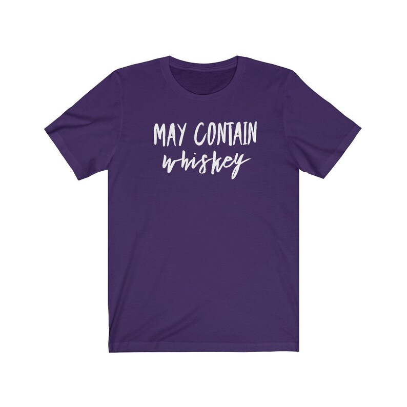Puede contener camisa de whisky Puede contener camiseta de whisky Camiseta amante del whisky Regalo amante del whisky Camiseta unisex Jersey de manga corta imagen 10