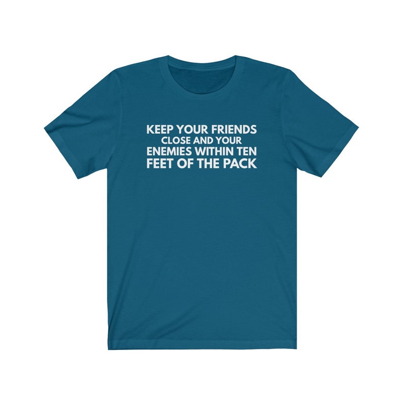 Keep Your Friends Close Roller Derby Shirt Roller Derby Gift Unisex Jersey Short Sleeve Tee image 9