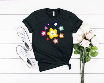 Distressed Flower Shirt Cute Spring Shirt Cute Shirt for Woman Mothers Day Gift Gifts for Her Flower Shirt