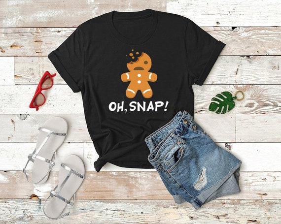 Oh Snap Gingerbread, Christmas, Plus Size, Plus Size Clothing, Women's T- shirts in 8 Colors in Sizes Small-3x, T Shirt, T-shirt -  Canada