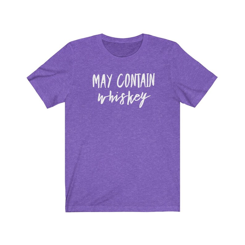 Puede contener camisa de whisky Puede contener camiseta de whisky Camiseta amante del whisky Regalo amante del whisky Camiseta unisex Jersey de manga corta imagen 9