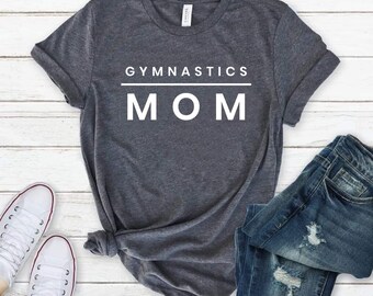 Gymnastik Mama Tshirt Ich bin Gymnastik Mama Gymnastik Mama Baseball Shirt Gymnastik Mama T-Shirt Ich bin eine Gymnastik Mama mein Herz ist voll Shirt