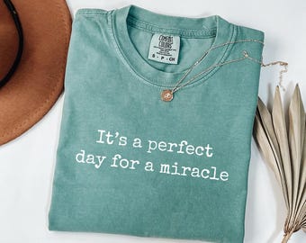 IVF Mom and Dad Gift Comfort Colors® Shirt, Transfer Day It's A Perfect Day for A Miracle Sirt for Couples , Ivf Strong Matching Tee