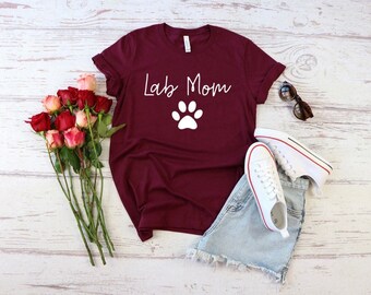 Lab Mom Shirt Labrador shirt Labrador Retriever Labrador Shirt Labrador Mom Dog mom Lab dog Gifts Black Labrador Chocolate Lab