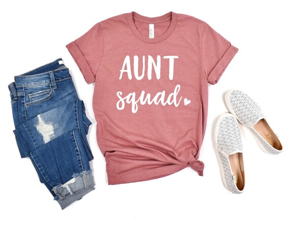 Aunt Birthday Gift Aunt Tshirt Pregnancy Announcement Aunt Shirt Aunt Announcement Aunt Squad Shirt Aunt Gift New Aunt Gift