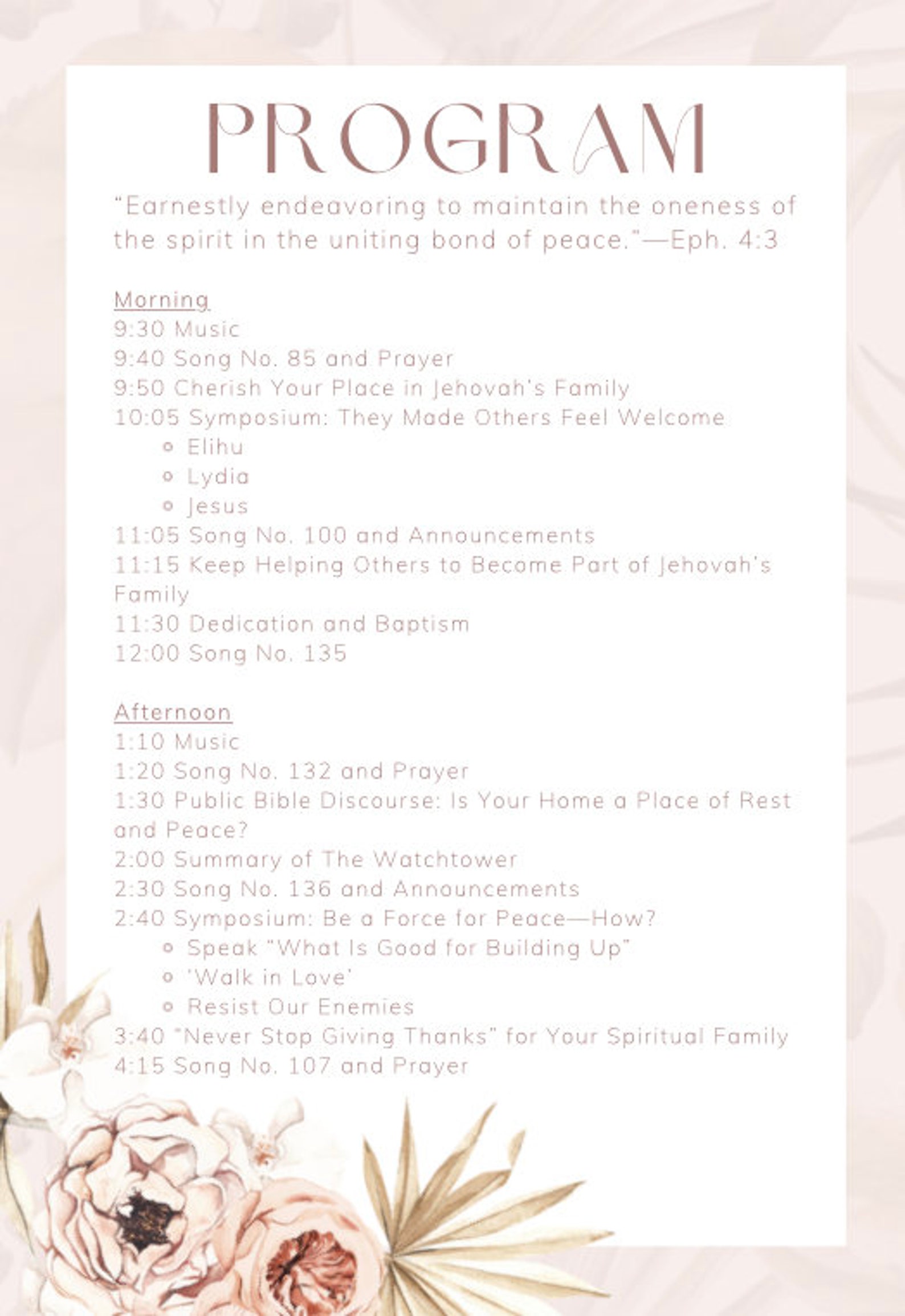 JW Circuit Assembly Notebook | 2022-2023 | Jehovah's United Family ...
