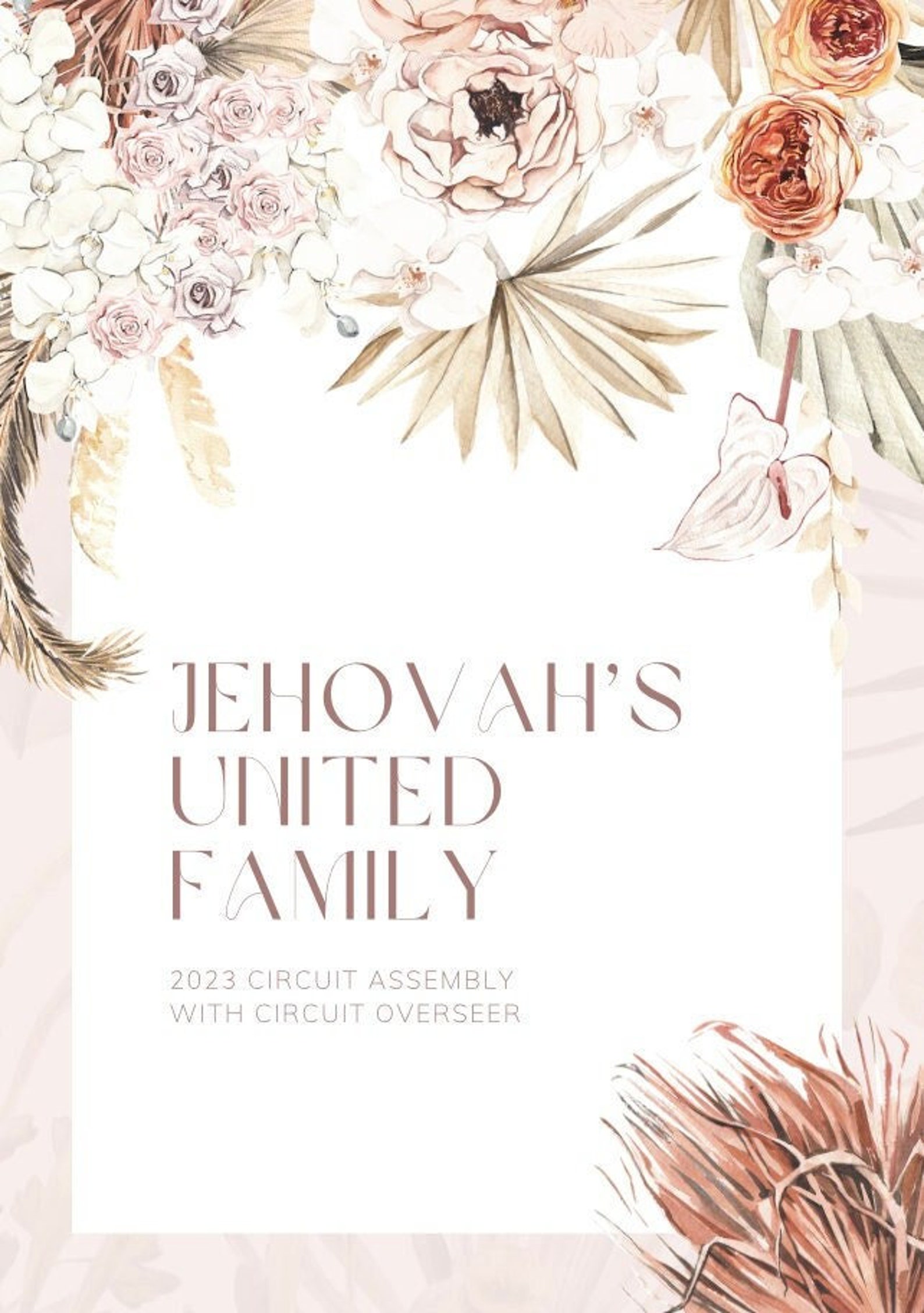 JW Circuit Assembly Notebook | 2022-2023 | Jehovah's United Family ...