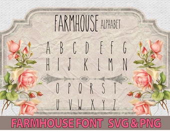 Farmhouse font svg Rae Dunn Inspired Font farmhouse bold Letters Svg Farmhouse alphabet svg Rae Dunn Inspired Alphabet Cut File rae font svg