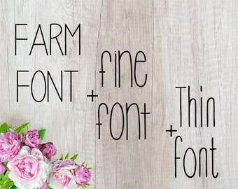 Font FOR CRICUT Font svg bundle font otf Farm font svg Farm font Skinny font svg Farmhouse font svg Rae dunn font svg Fine font THIN font