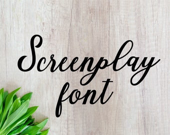 Fonts font otf Screenplay font svg wedding font svg Cutfile Calligraphy font svg Cursive font svg Handwritten font svg Script font Brush svg
