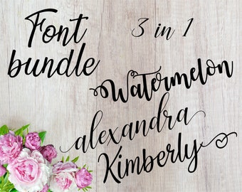 fonts Watermelon font otf font svg wedding font svg Cutfile Calligraphy font svg Cursive font svg Handwritten font svg Script font Brush