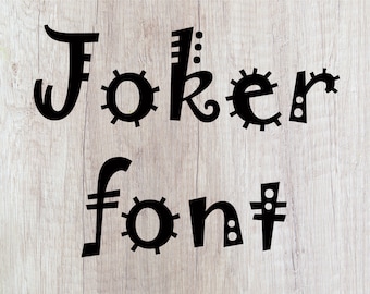 FONT FOR CRICUT jokerman font svg Kids svg font svg joker man font svg Jokerman alphabet svg Joker man alphabet svg Jokerman letters Joker