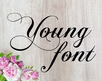 SVG fonts SVG font whit swirls swirly Cricut font Silhouette Digital Alphabet instant Download Handwritten Wedding Fancy Cursive Clipart