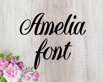 font otf fonts oft Amelia font Wedding font svg Vintage font svg font svg Wedding alphabet svg script svg Wedding otf font for cricut