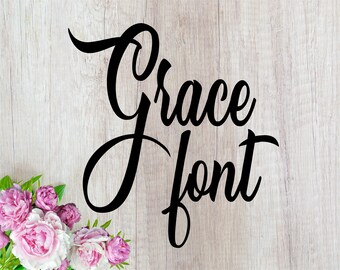 Grace font otf Grace font svg Grace alphabet svg princess font Wedding font svg Vintage font svg font svg script alphabet svg script wedding