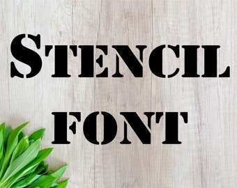 FONT FOR CRICUT font otf fonts oft Stencil font svg Stencil alphabet letters svg Army font svg Army alphabet letters svg Cricut font svg
