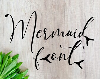 Mermaid Font otf Mermaid Font Svg Cut File Mermaid Alphabet Svg Files For Cricut Mermaid Tail Monogram Font Svg Mermaid Svg